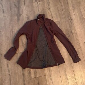 Lululemon Athletica Maroon Zip-Up Jacket